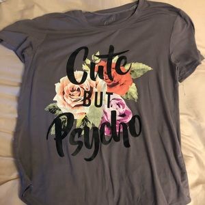 LAST CHANCE! (2 for $15) “cute but psycho” top